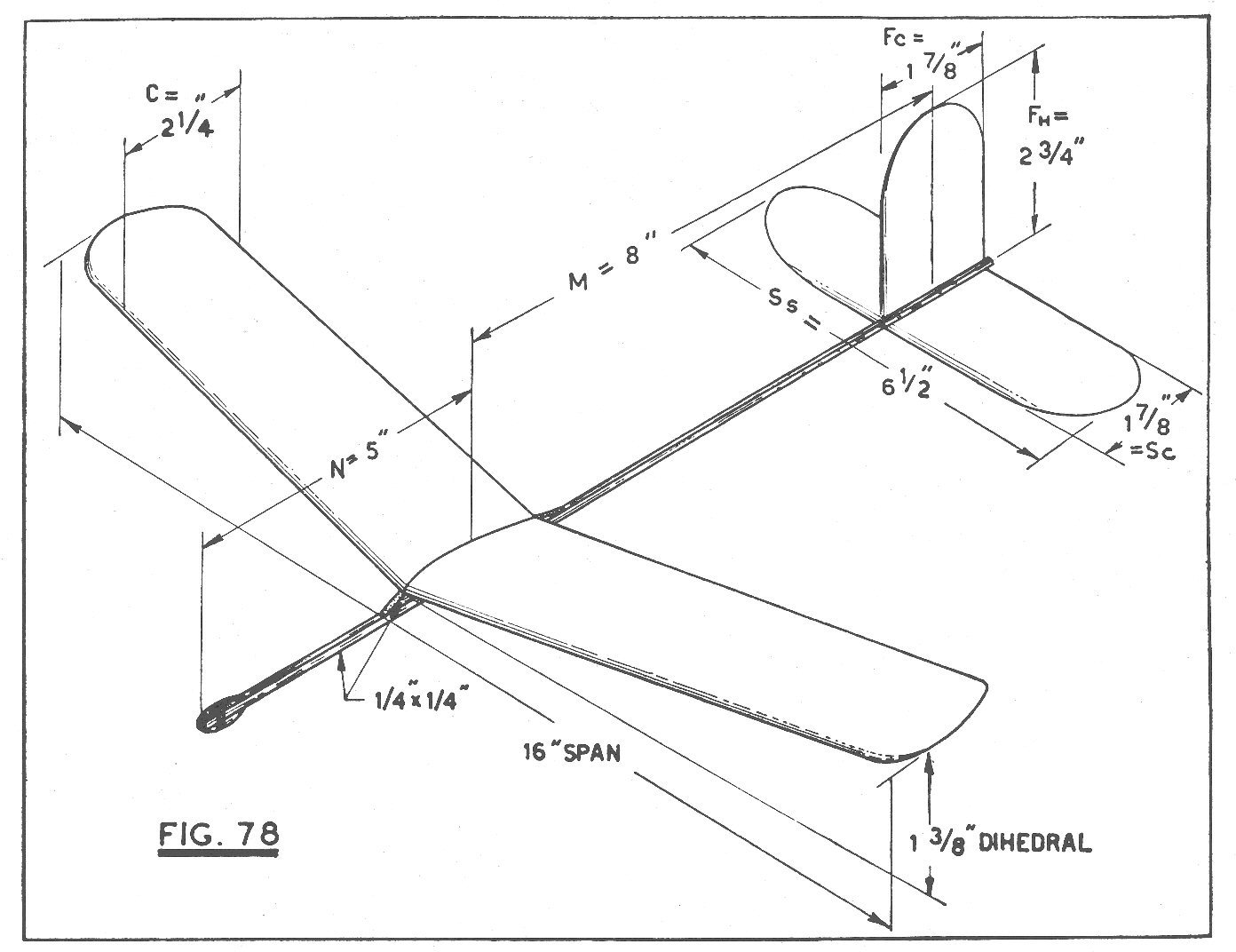 Balsa Wood Glider Airplane Plans